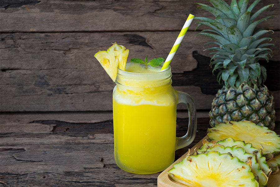 Proteïne Smoothie Ananas - Eiwitrijke Smoothie - Proteïne Milkshake - Eiwitrijke Milkshake - Vruchten Smoothie