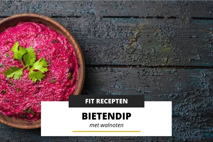 Bietendip met walnoot