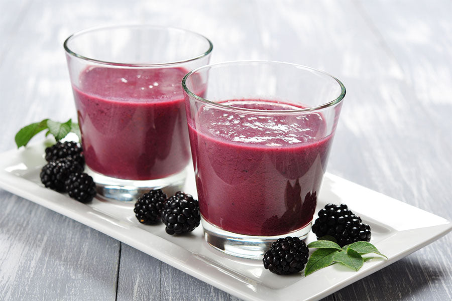 Proteïne Smoothie Bramen- Eiwitrijke Smoothie - Proteïne Milkshake - Eiwitrijke Milkshake - Vruchten Smoothie