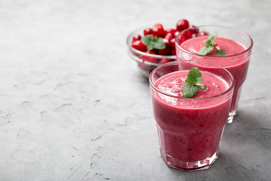 Proteïne Smoothie Cranberry - Eiwitrijke Smoothie - Proteïne Milkshake - Eiwitrijke Milkshake - Vruchten Smoothie