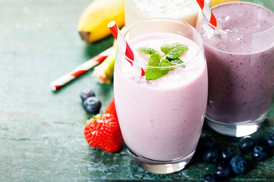 Proteïne Smoothie Zomerfruit - Eiwitrijke Smoothie - Proteïne Milkshake - Eiwitrijke Milkshake - Vruchten Smoothie