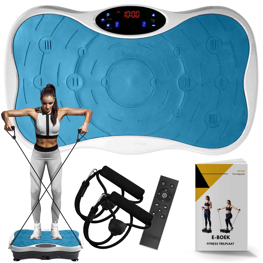 Zoluko Fitness Trilplaat met Bluetooth Functie 1 #kleur_blauw