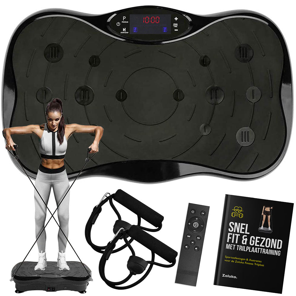 Zoluko Fitness Trilplaat met Bluetooth Functie 1 #kleur_zwart