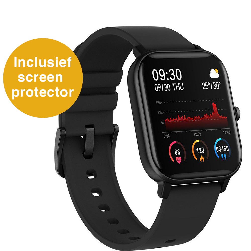 Zoluko Smartwatch met Fitness Tracker - Zwart - Sporthorloge - Fitness horloge 1 #kleur_Zwart