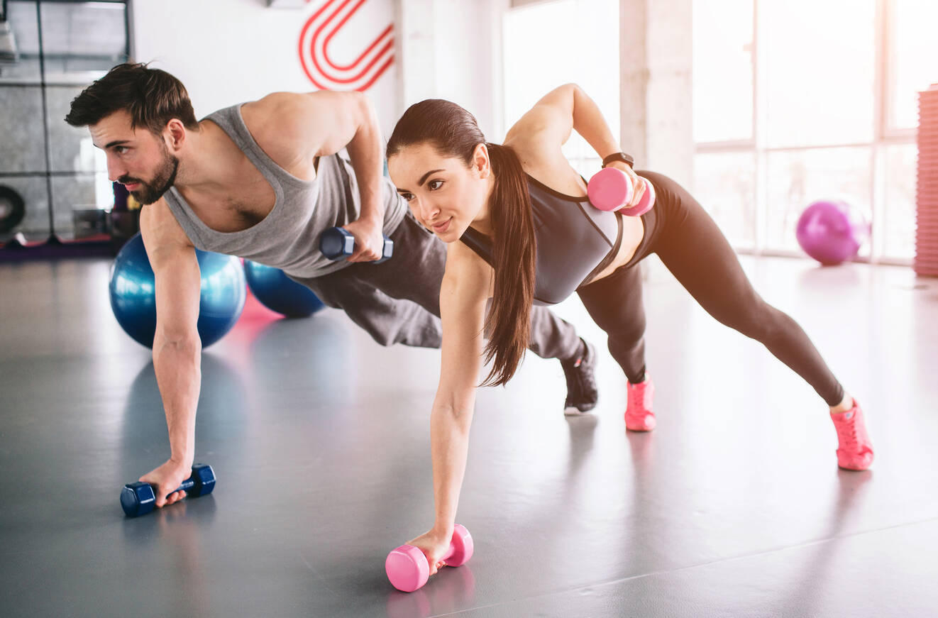 11 duo workout fitness oefeningen