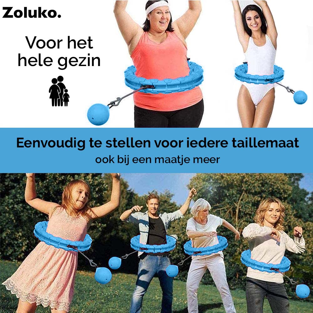 Fitness Hoelahoep Met gewicht Blauw