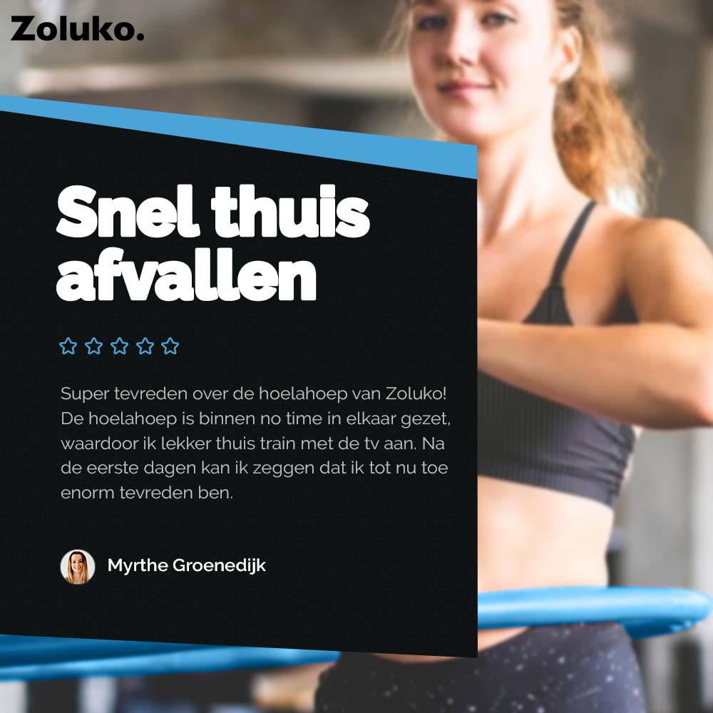 Fitness Hoelahoep Met gewicht Blauw