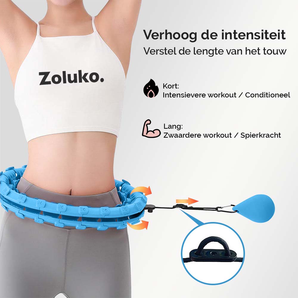 Fitness Hoelahoep Met gewicht Blauw