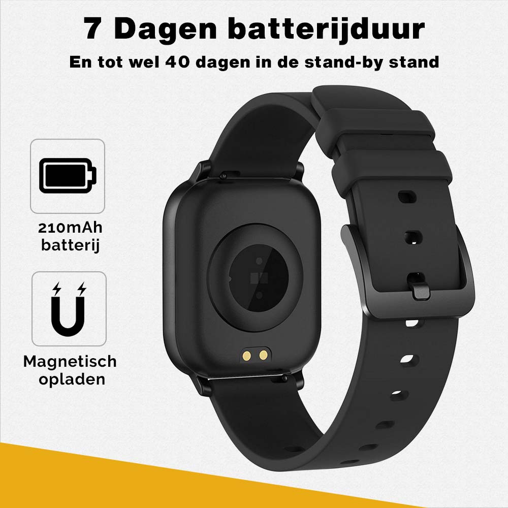 Zoluko Smartwatch met Fitness Tracker - Zwart - Sporthorloge - Fitness horloge 11 #kleur_Zwart