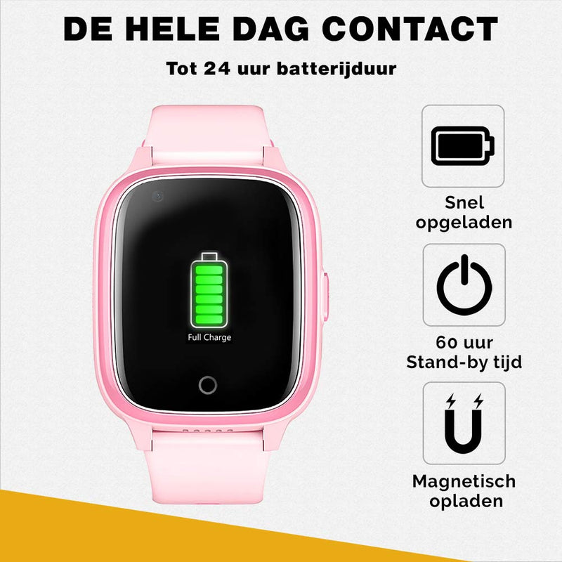 Kinder Smartwatch met GPS Roze