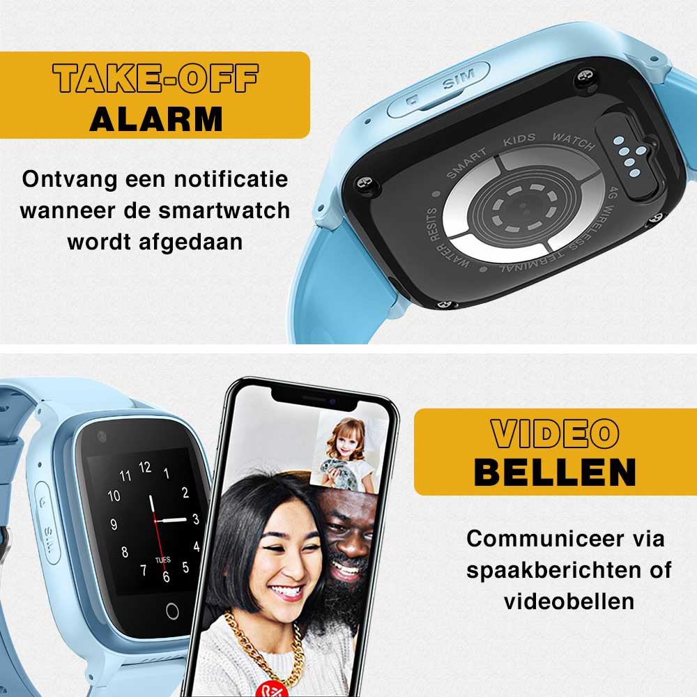 Kinder Smartwatch met GPS Blauw