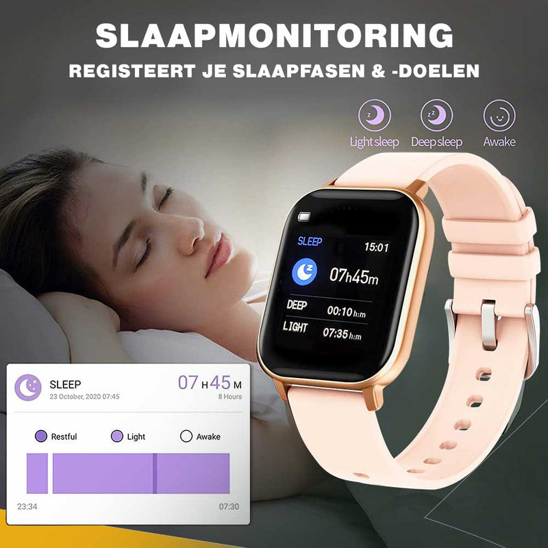 Zoluko Smartwatch met Fitness Tracker - Zwart - Sporthorloge - Fitness horloge 7