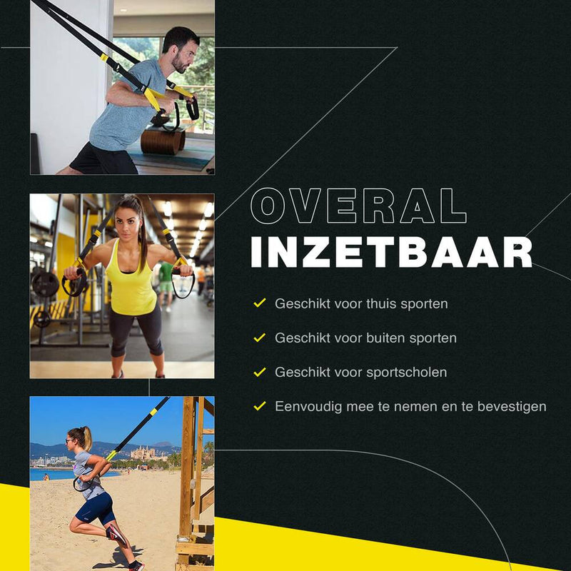 Zoluko Suspension Trainer Set - TRX Resistance Band afb. 4