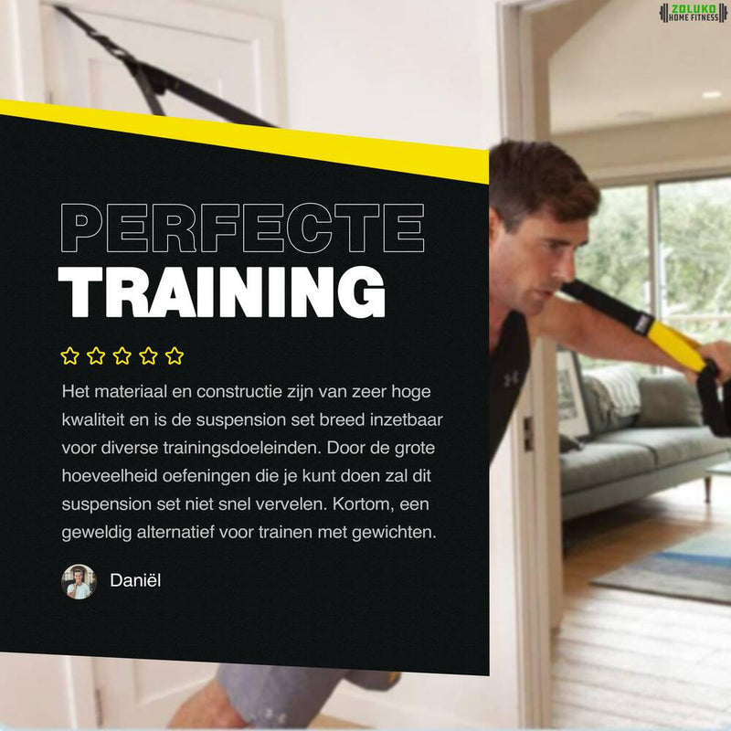 Zoluko Suspension Trainer Set - TRX Resistance Band afb. 8