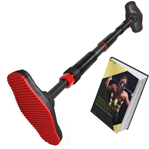 Zoluko Pull Up Bar Deur - Optrekstrang Deur - Chin Up Bar - Zwart/Rood
